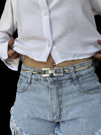 Cinto elastizado cuadrados salado